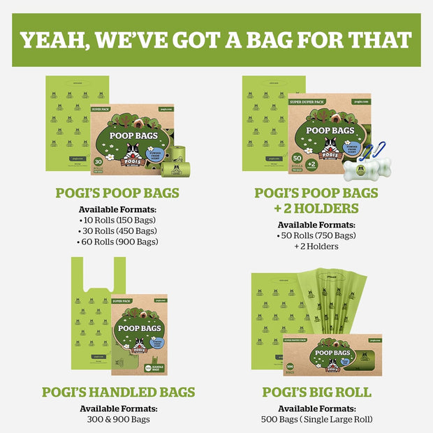 Pogi’S Dog Poop Bags – Leak-Proof & Extra Thick Pet Waste Bags (Fresh Scent, 10 Rolls, 150-Count).