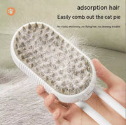 Revolutionary Pet Spray Comb for Cats & Dogs - Electric Hair Removal & Massage Brush with One-Click Spray!.