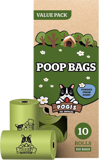 Pogi’S Dog Poop Bags – Leak-Proof & Extra Thick Pet Waste Bags (Fresh Scent, 10 Rolls, 150-Count).