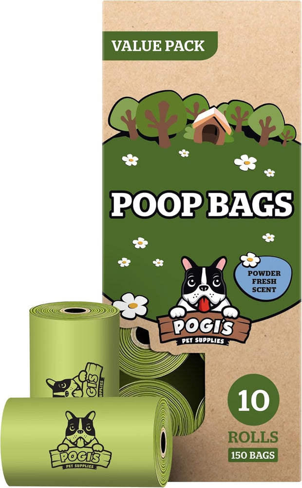 Pogi’S Dog Poop Bags – Leak-Proof & Extra Thick Pet Waste Bags (Fresh Scent, 10 Rolls, 150-Count).