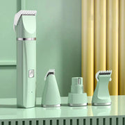 4 in 1 Electric Pet Grooming Kit - Hair Trimmer, Clippers, Nail Grinder for Cats & Dogs.