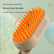 Revolutionary Pet Spray Comb for Cats & Dogs - Electric Hair Removal & Massage Brush with One-Click Spray!.