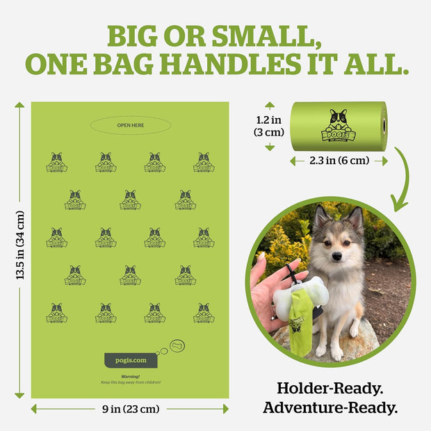 Pogi’S Dog Poop Bags – Leak-Proof & Extra Thick Pet Waste Bags (Fresh Scent, 10 Rolls, 150-Count).